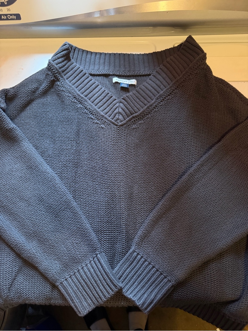 Women’s American Eagle V-Neck Sweater - Charcoal